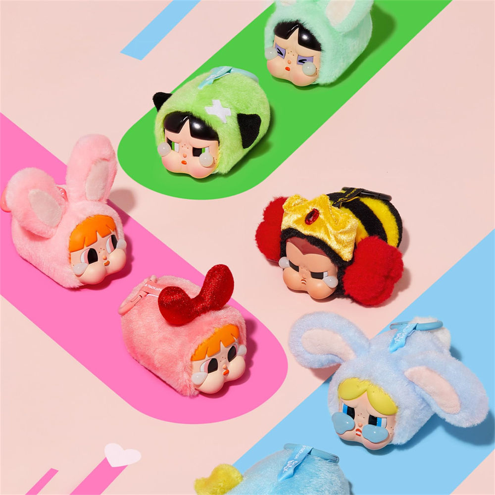 Crybaby Powerpuff Girls Series Vinyl Face Plush Blind Box Random Action Figures Collectible Toys - 1 Random Piece - Project M Shop