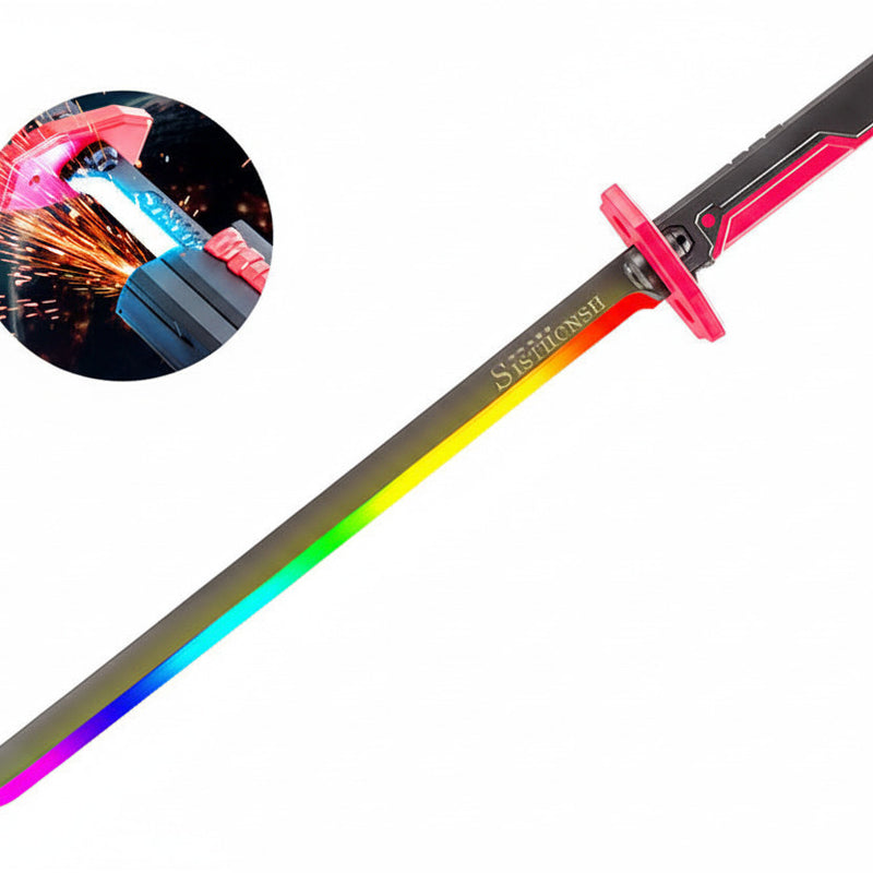 Si-Fi Sparkling Fire with RGB LED Light & Spray Mist Cosplay Sword - Project M Shop