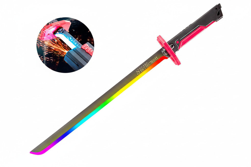 Si-Fi Sparkling Fire with RGB LED Light & Spray Mist Cosplay Sword - Project M Shop
