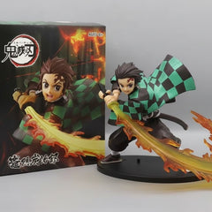 Demon Slayer Series PVC Model Toy New Tanjiro's Flame Pillar Fire God Broadsword Featuring Zenitsu Anime Peripheral Figures - Project M Shop