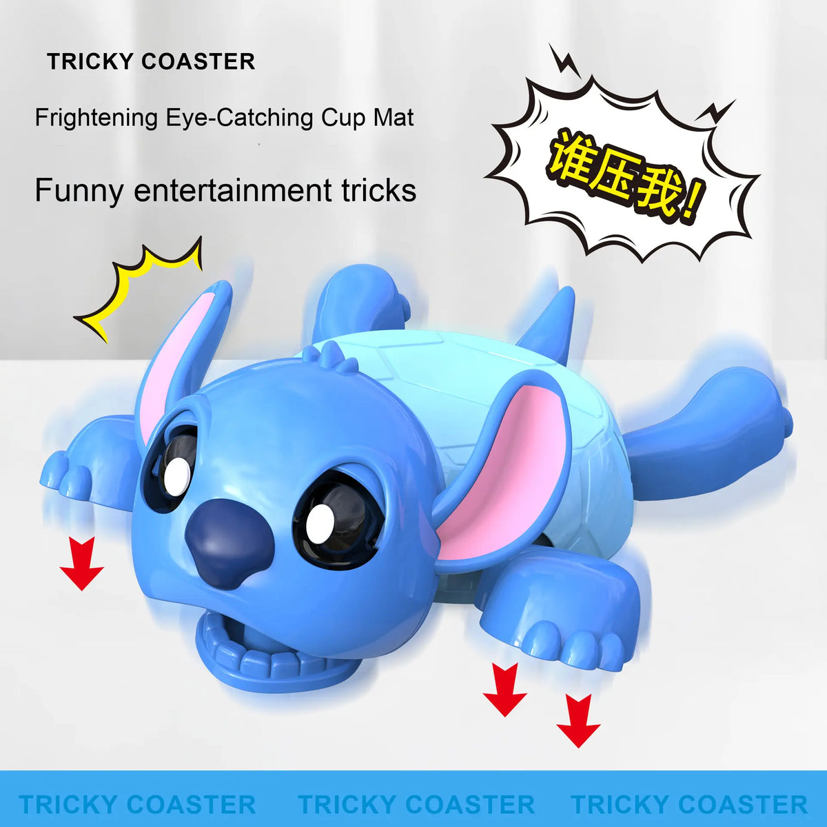 Stitch Shocking Expression Funny Creative Coaster - Unique Funny Creative Coasters for Your Home