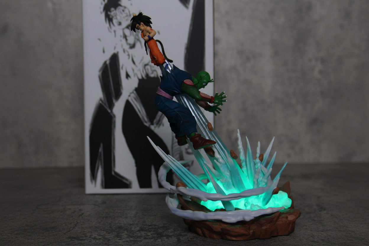 20cm Anime Figure DBZ Son Goku VS Piccolo Action Figure PVC with Light Model Anime Figure - Project M Shop
