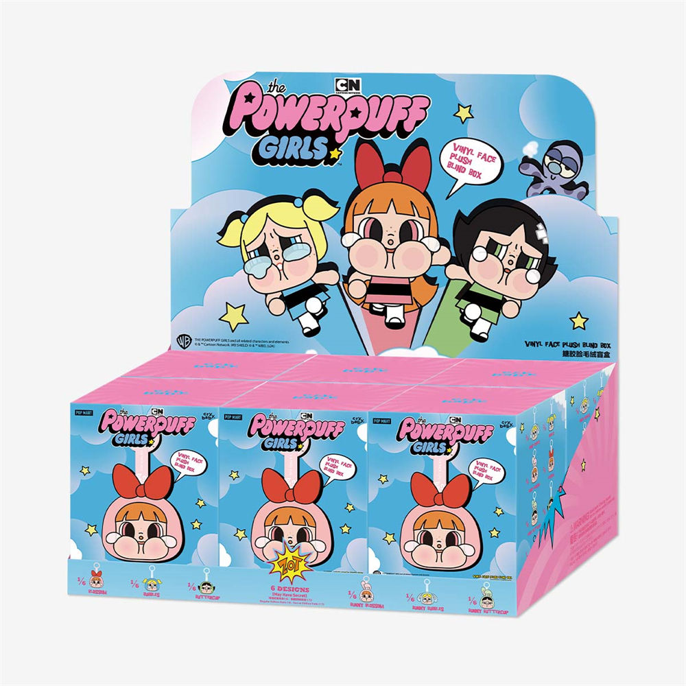 Crybaby Powerpuff Girls Series Vinyl Face Plush Blind Box Random Action Figures Collectible Toys - 1 Random Piece