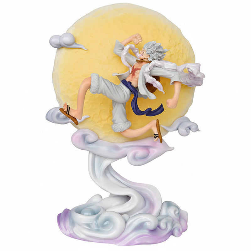 28cm One Pieces Anime Monkey D. Luffy with Light Moon Gear 5 Nika Zoro Anime Figure - Project M Shop