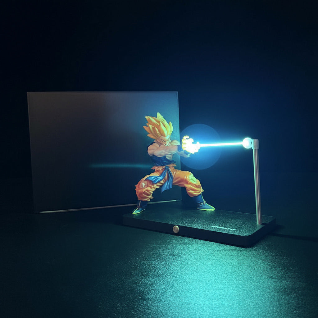 Anime Goku Desk Lamp - Magnetic Induction Touch Control Plug-In Design