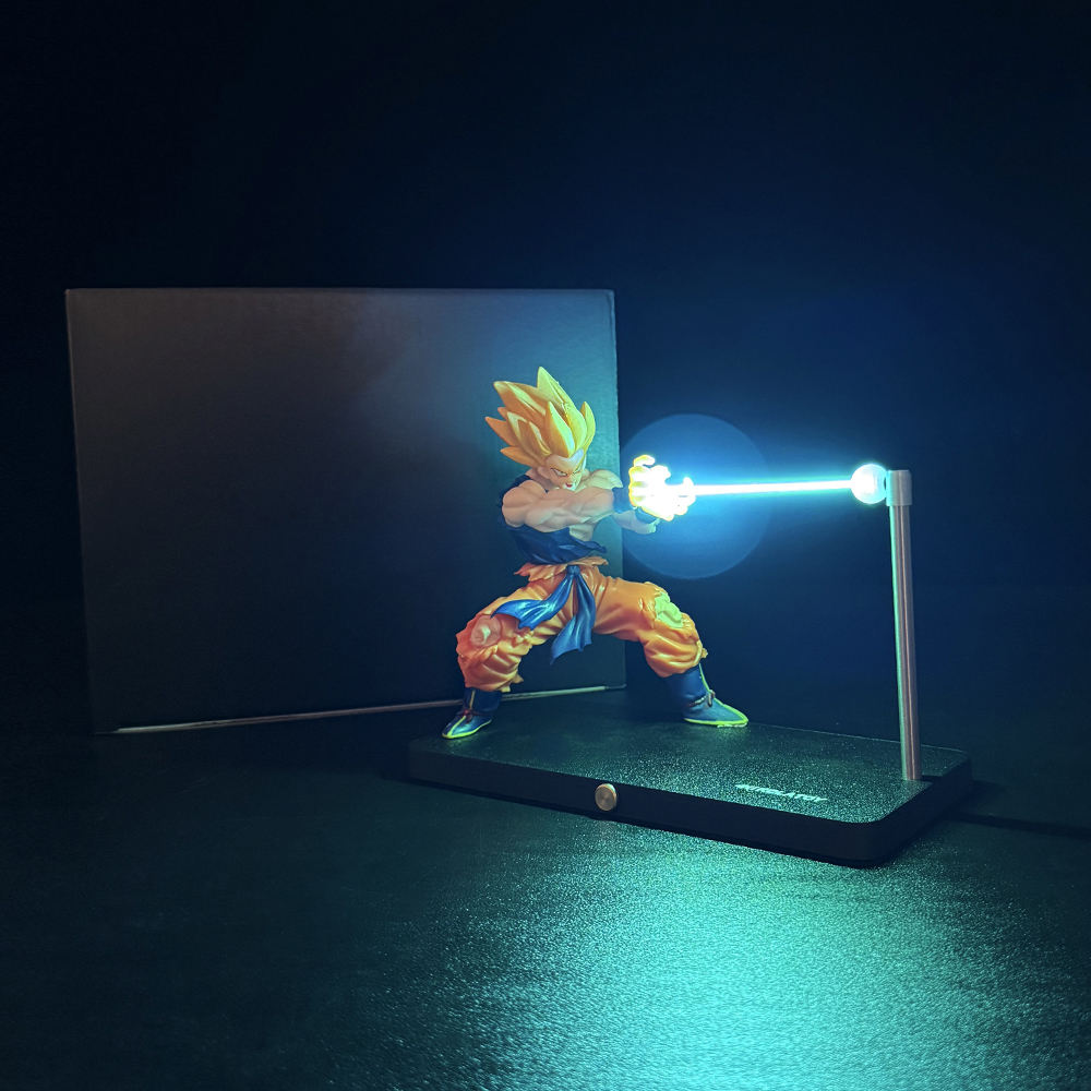 Anime Goku Magnetic Induction Touch Control Plug-In and Rechargeable Desk Lamp