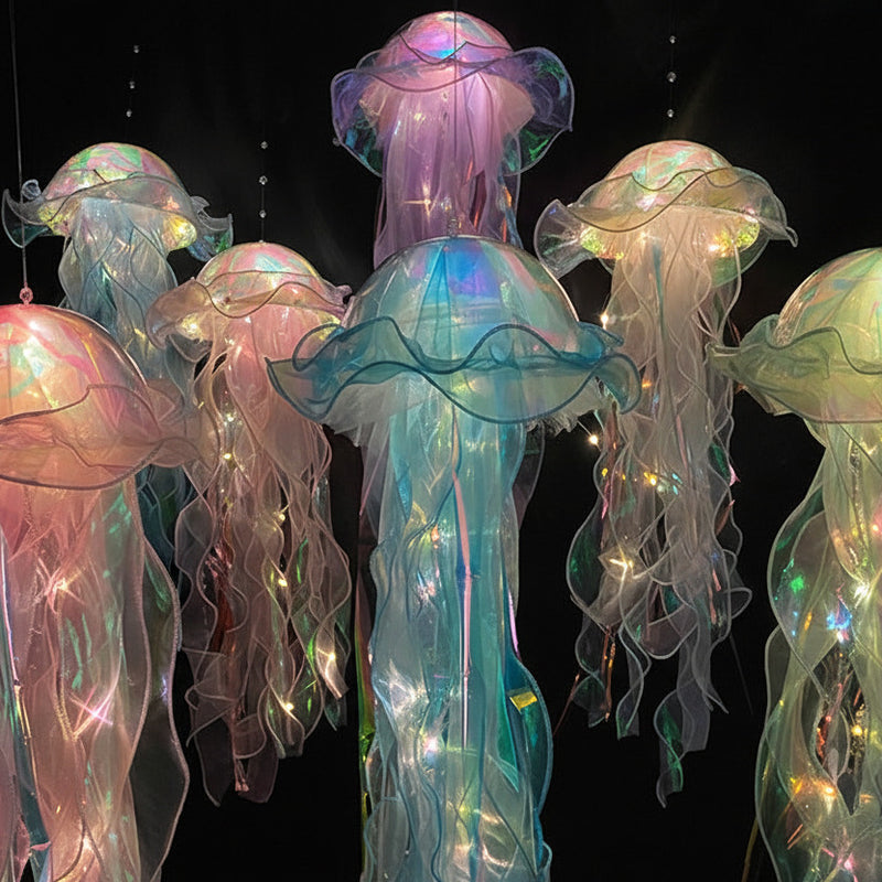 Jellyfish Lantern Hanging Ornaments Led Lights Multi-color For Decoration - Project M Shop