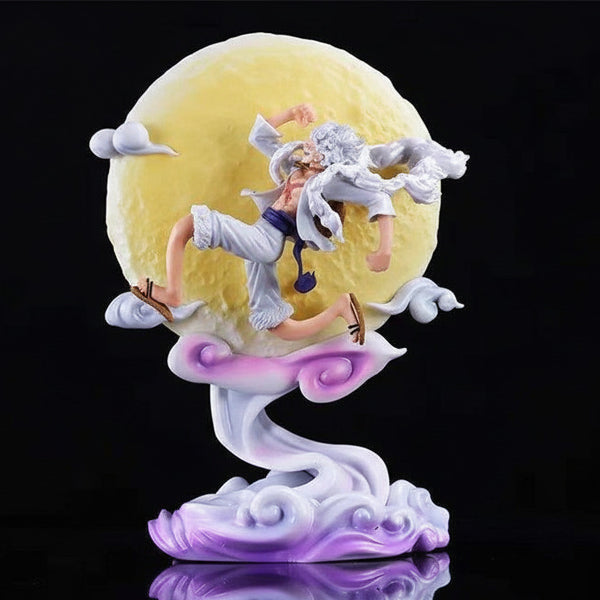28cm One Pieces Anime Monkey D. Luffy with Light Moon Gear 5 Nika Zoro Anime Figure - Project M Shop