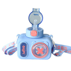 Camera Style Children's Anti-fall Plastic Water Bottle - 600 Ml - Random Color - Project M Shop