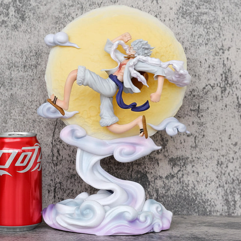 28cm One Pieces Anime Monkey D. Luffy with Light Moon Gear 5 Nika Zoro Anime Figure - Project M Shop