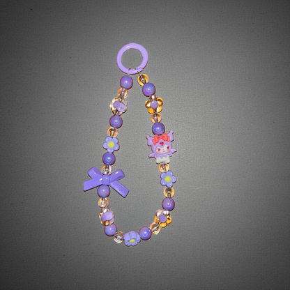 Purple Kuromi Beads Phone/Bag Charm - Project M Shop