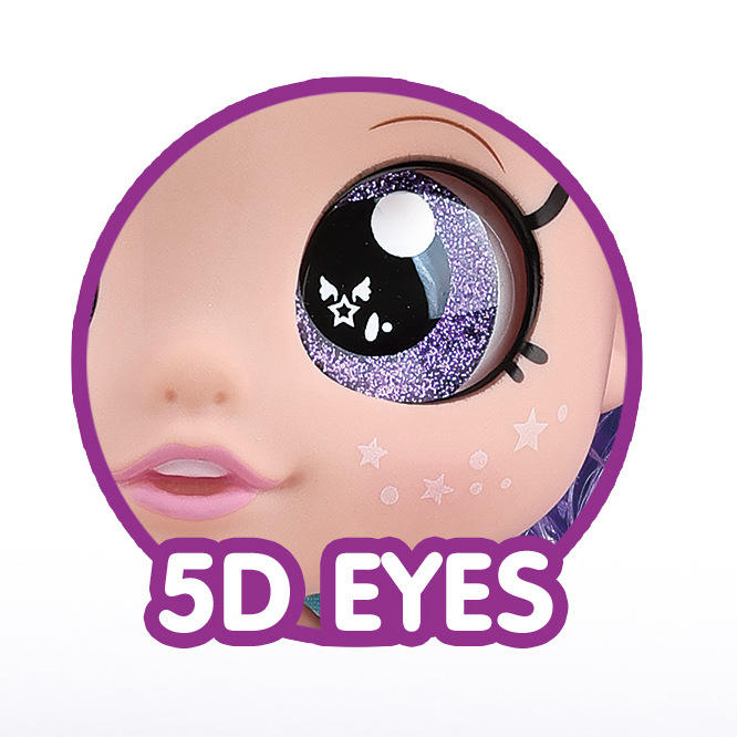 Kpop Demon Hunter Huntrx 5D eyes with music 13 Inch Premium PVC Dolls