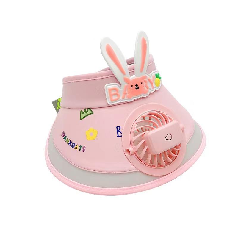 Children's USB Charging Fan Cap with UV Protection