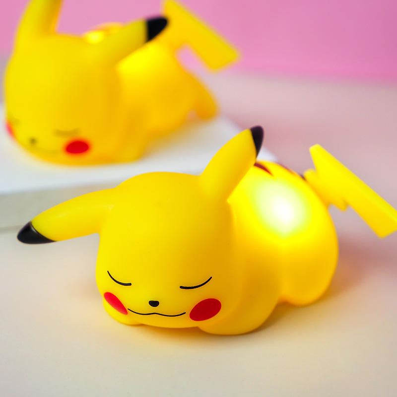 Pokemon PikaChu Night Lamp - PVC Kid's Bedroom Decor with Gift Box/Bag