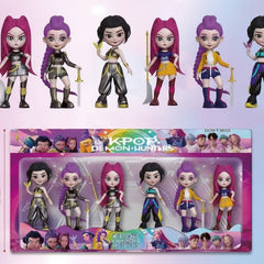 (Set of 6) K-POP Demon/Witch Hunter Solid Anime Peripheral Doll Keychain set - Project M Shop