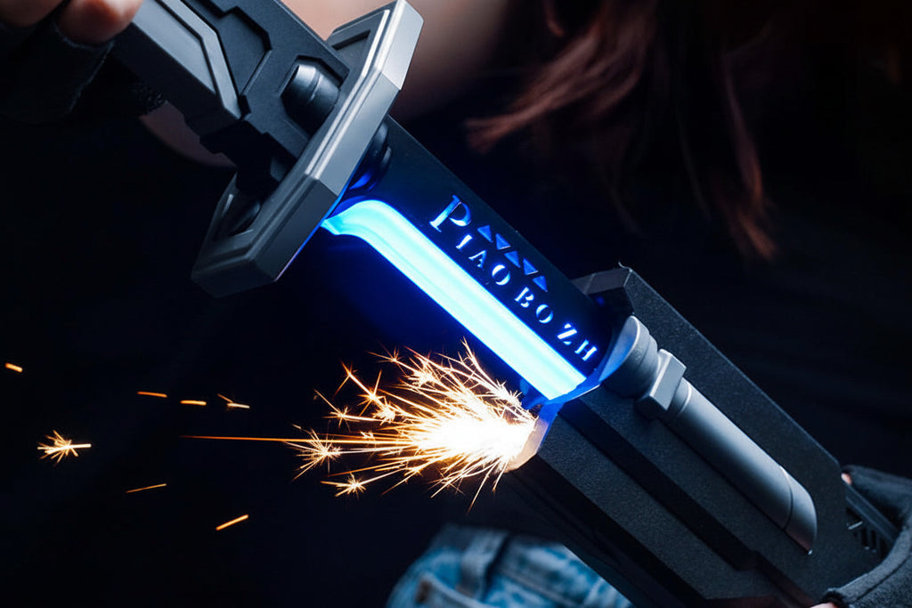Si-Fi Sparkling Fire with RGB LED Light & Spray Mist Cosplay Sword - Project M Shop