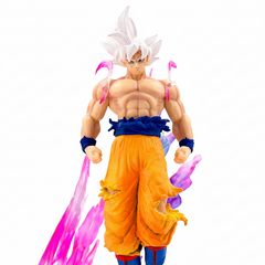 25cm Dragons Balls Ultra Instinct Goku LED Figure Glowing White Hair Saiyan Statue Dragons Balls Action Figure - Project M Shop