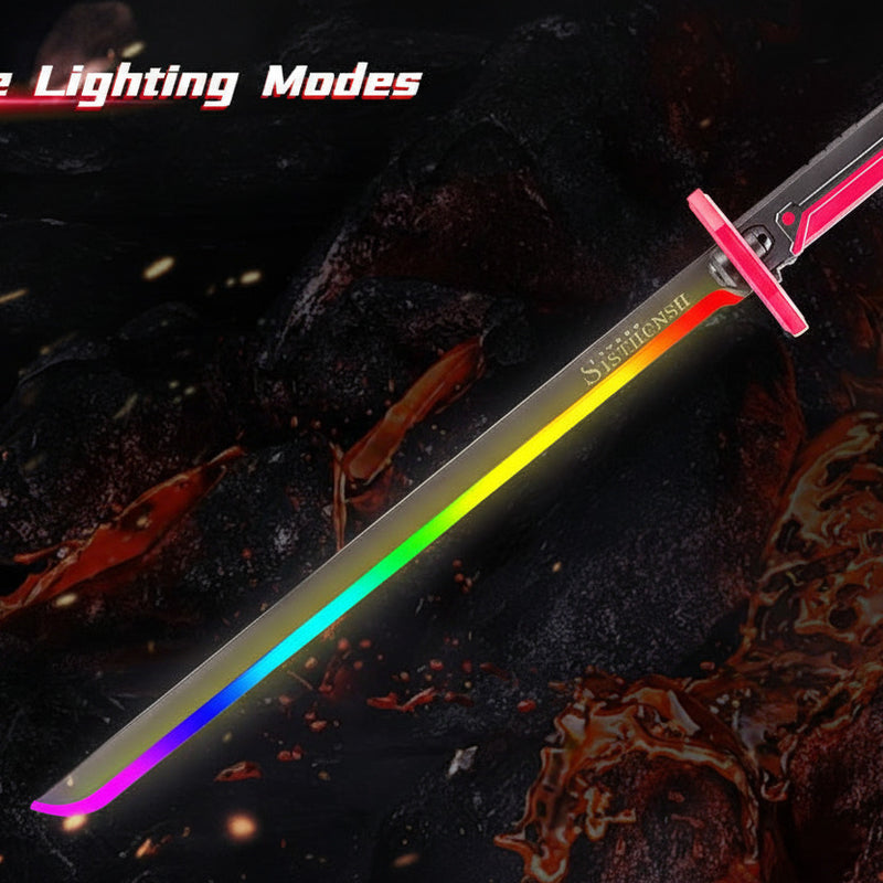 Si-Fi Sparkling Fire with RGB LED Light & Spray Mist Cosplay Sword - Project M Shop