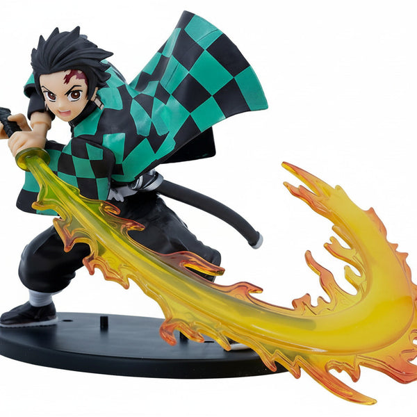 Demon Slayer Series PVC Model Toy New Tanjiro's Flame Pillar Fire God Broadsword Featuring Zenitsu Anime Peripheral Figures - Project M Shop