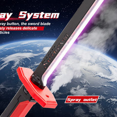 Si-Fi Sparkling Fire with RGB LED Light & Spray Mist Cosplay Sword - Project M Shop