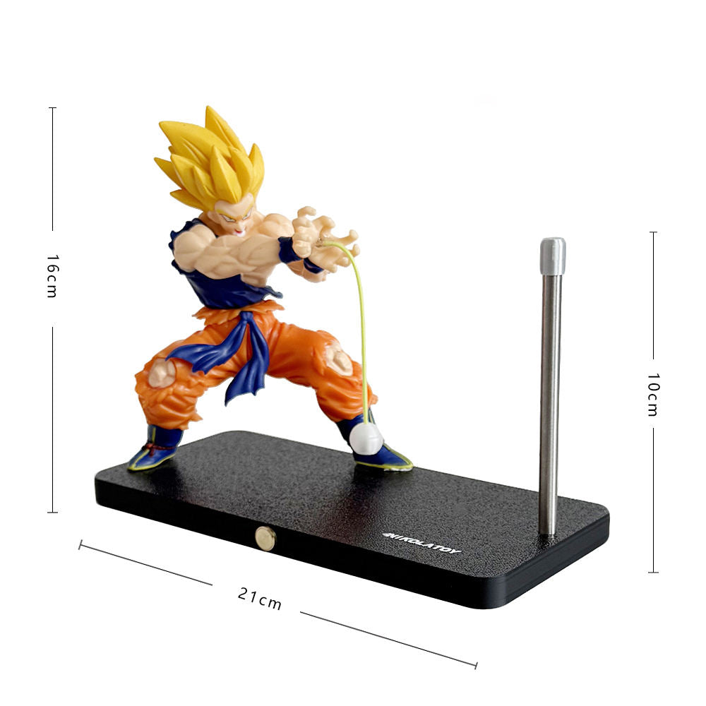 Anime Goku Magnetic Induction Touch Control Plug-In and Rechargeable Desk Lamp