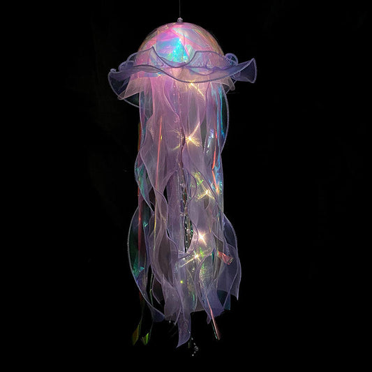 Jellyfish Lantern Hanging Ornaments Led Lights Multi-color For Decoration