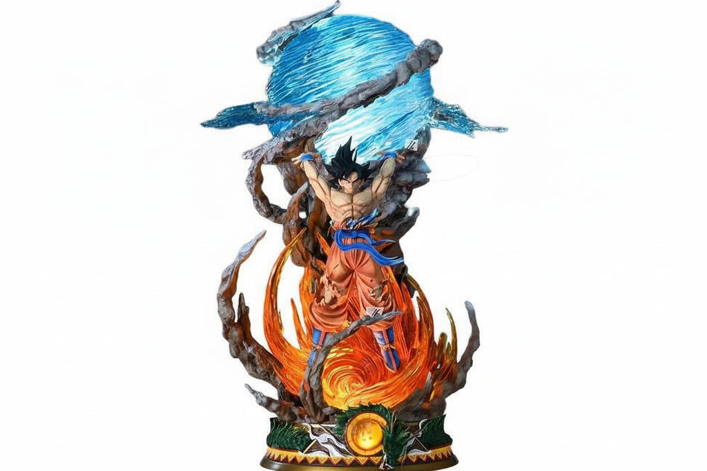 23CM Anime Statue Son Goku Dragon Super Genki Bomb Luminous Super Saiyan PVC Anime Figure Model - Project M Shop