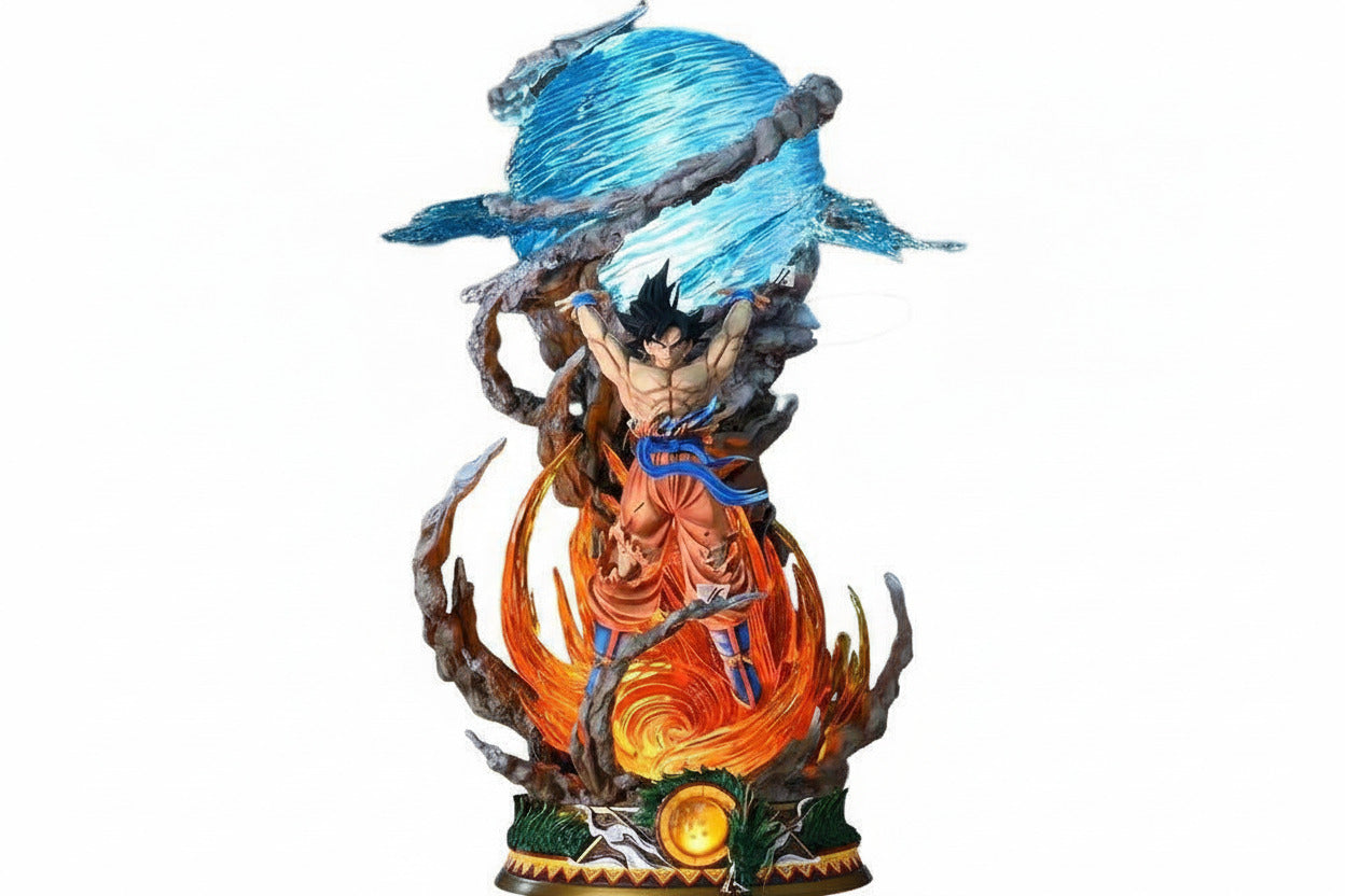 23CM Anime Statue Son Goku Dragon Super Genki Bomb Luminous Super Saiyan PVC Anime Figure Model - Project M Shop