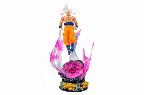 25cm Dragons Balls Ultra Instinct Goku LED Figure Glowing White Hair Saiyan Statue Dragons Balls Action Figure - Project M Shop