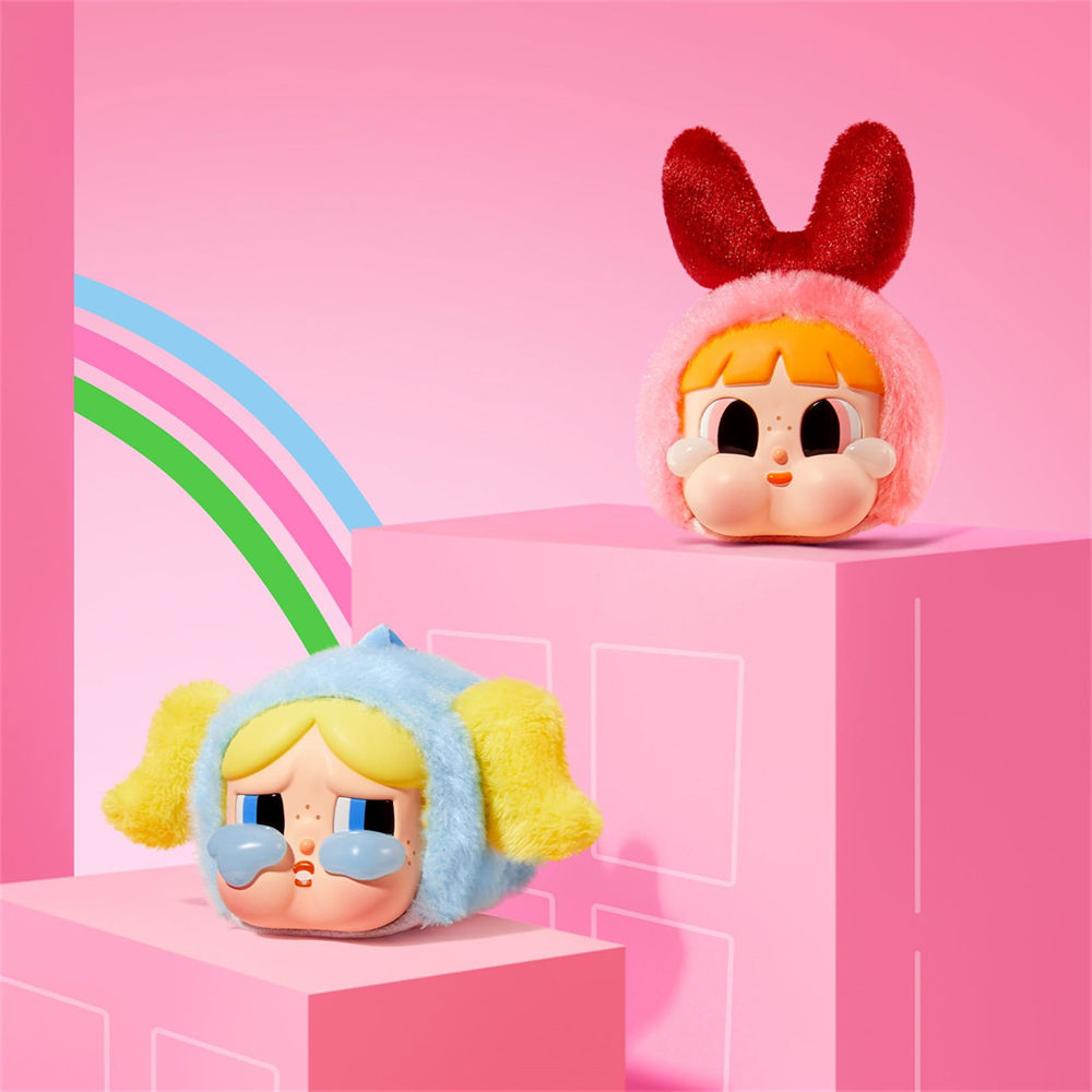Crybaby Powerpuff Girls Series Vinyl Face Plush Blind Box Random Action Figures Collectible Toys - 1 Random Piece - Project M Shop