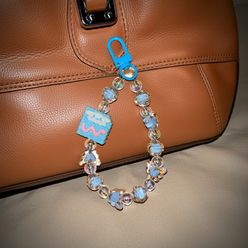Pochacco Shell Beads Charm – Trendy Bag Accessory