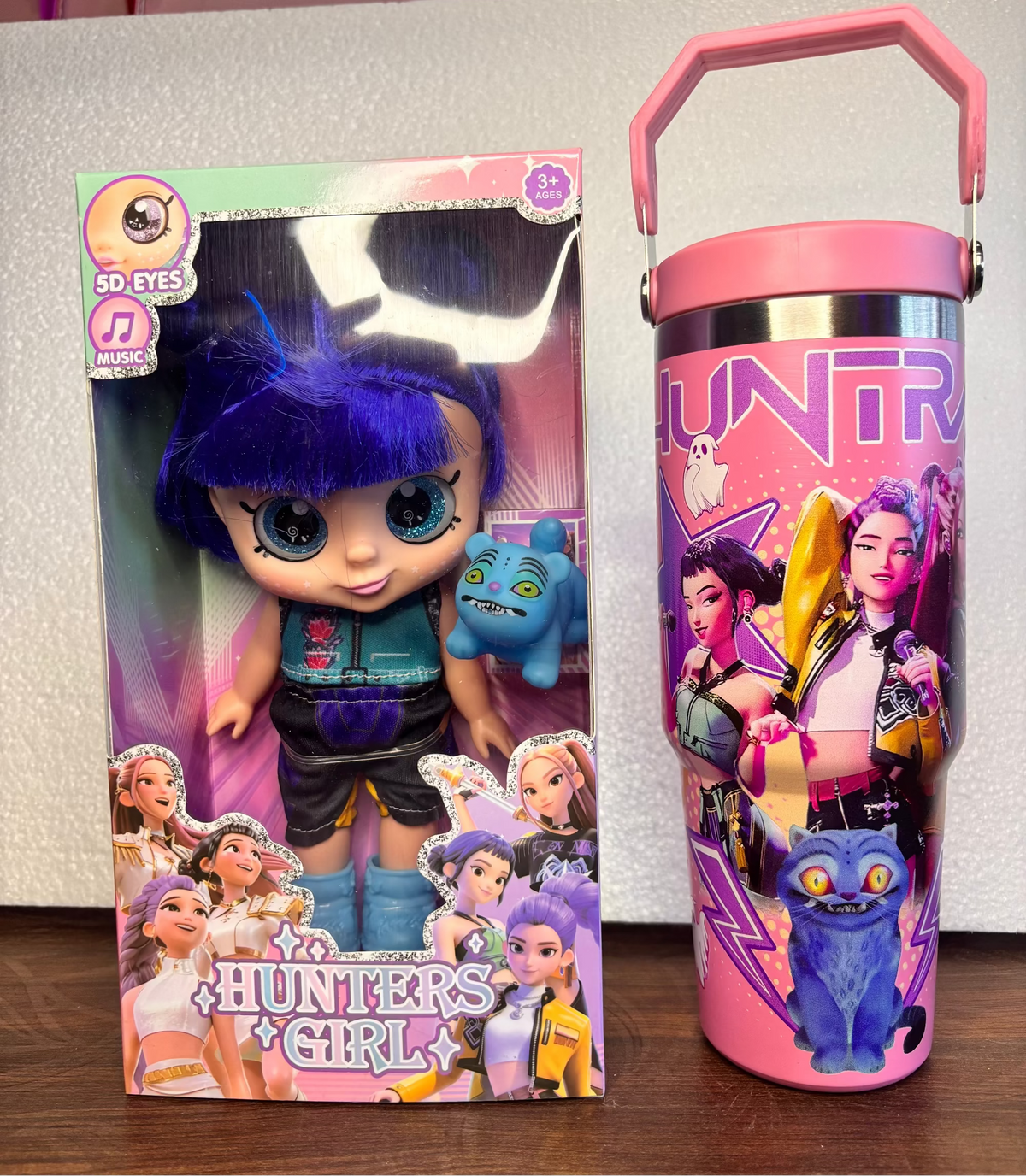 K-Pop Demon Hunter HUNTR/X Musical 5D Eyes Doll + Tumbler Combo - photo 7