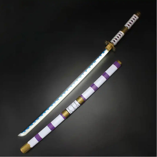 One Piece Wooden LED Katana | Nidai Kitetsu Monkey D Luffy Wooden Sword for Cosplay