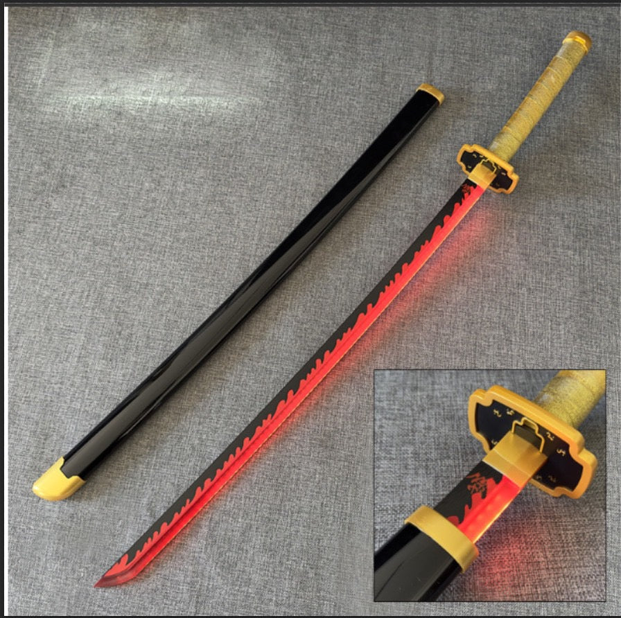 Yoriichi Tsugikuni Red Led Sword 104 CM Full Length - Demon Slayer katana - Project M Shop