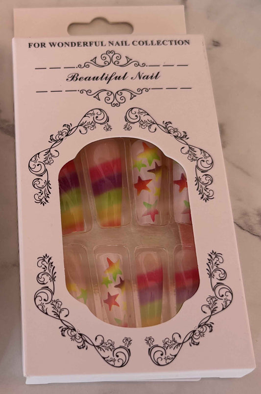 24 PCs Press-on Nails Set for Stunning Nail Art - Project M Shop
