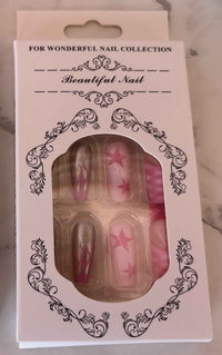 24 PCs Press-On Nails Set – Instant Party Glam Nails