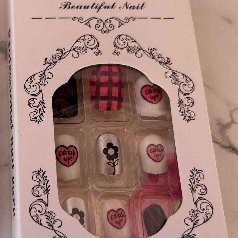 24 PCs Press-on Nails Set - SKU-De-Asort-17 - Project M Shop