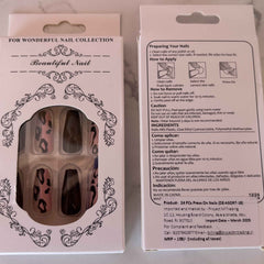 24 PCs Press-on Nails Set - Stylish and Easy Application - Project M Shop