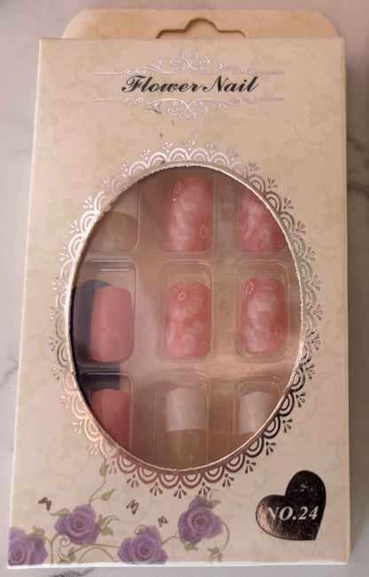 24 PCs Press-on Nails Set - Premium Quality Press-on Nails Set (SKU-De-Asort-10) - Project M Shop