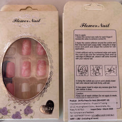 24 PCs Press-on Nails Set - Premium Quality Press-on Nails Set (SKU-De-Asort-10) - Project M Shop