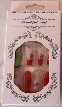 24 PCs Press-On Nails Set – Travel-Friendly Nail Kit