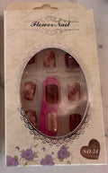 24 PCs Press-on Nails Set - Stylish and Durable Press-on Nails Set - Project M Shop