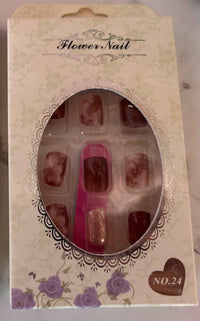 24 PCs Press-On Nails Set – Durable Everyday Wear Nails