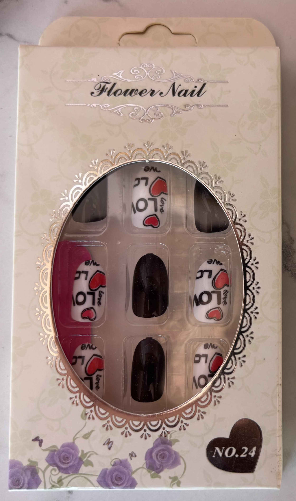 24 PCs Press-on Nails Set - Perfect Press-on Nails Set for Easy Application - Project M Shop