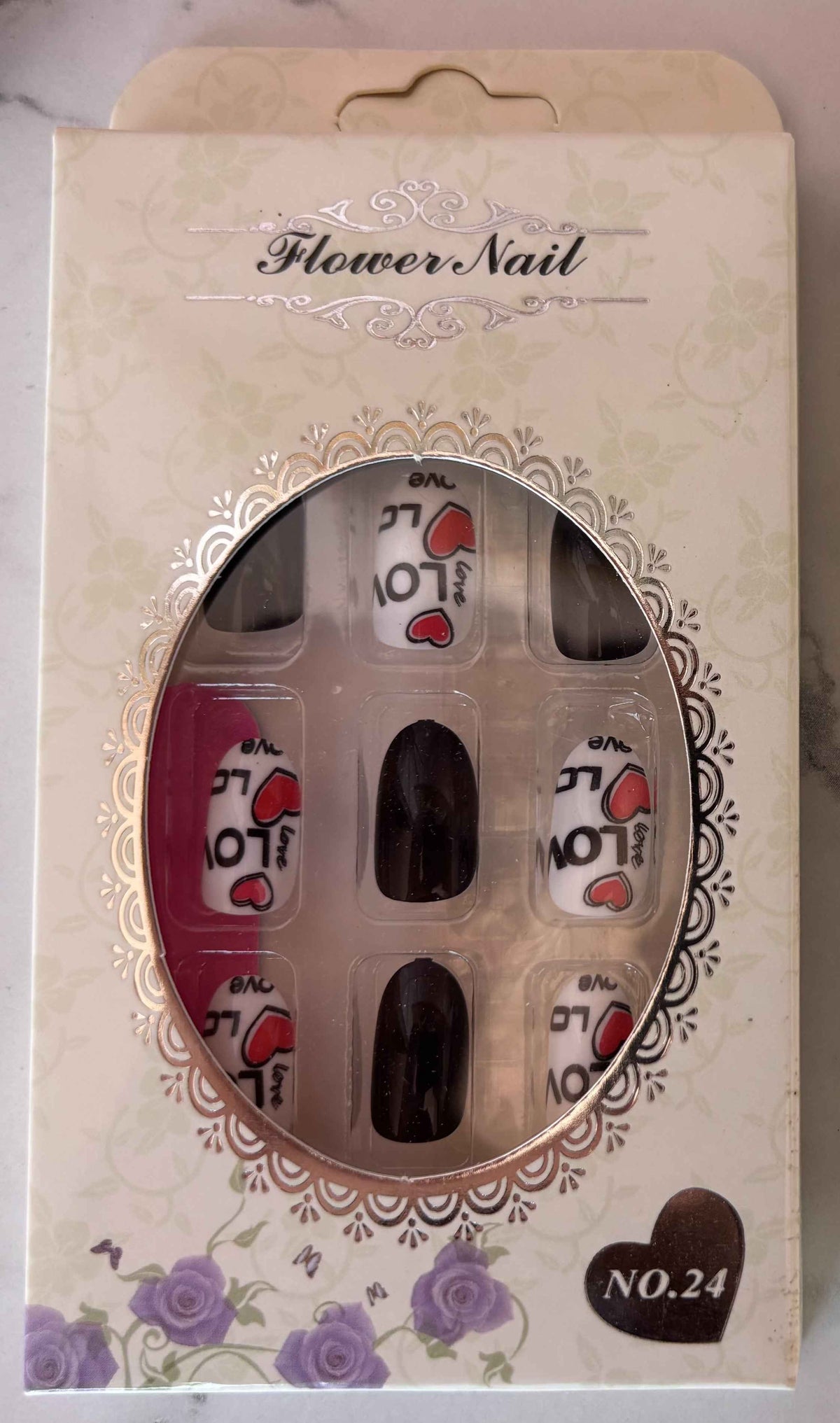 24 PCs Press-On Nails Set – Best Friend Gift Nail Kit