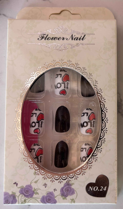 24 PCs Press-on Nails Set - Perfect Press-on Nails Set for Easy Application - Project M Shop
