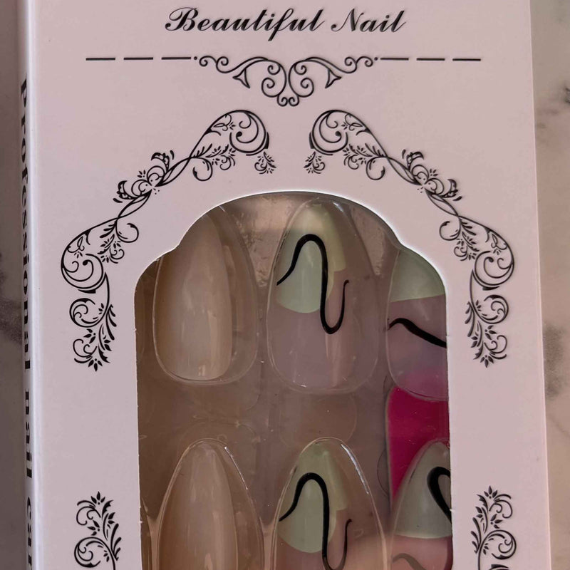 24 PCs Press-on Nails Set - SKU-PL-ONN-16 - Project M Shop