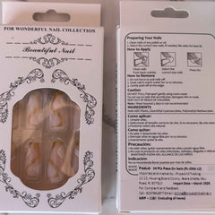 24 PCs Press-on Nails Set - High-Quality Press-on Nails Set - Project M Shop