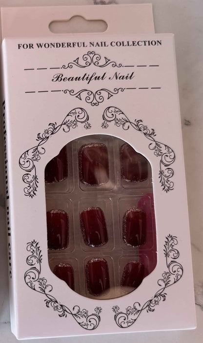 24 PCs Press-on Nails Set | High-Quality Press-on Nails Set - Project M Shop