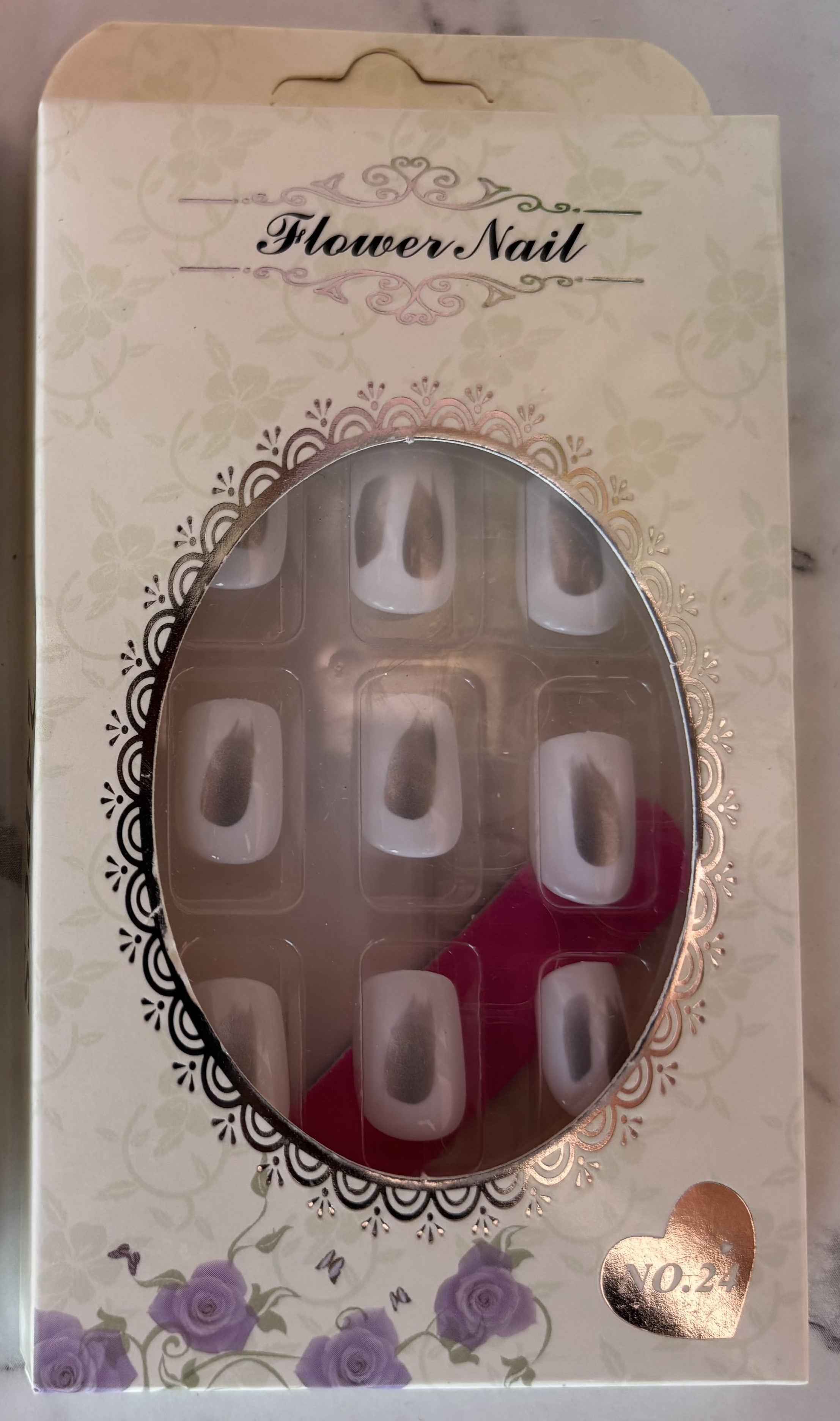 24 PCs Press-on Nails Set - for Stunning Manicures - Project M Shop